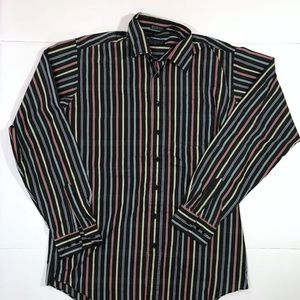 Boulevard Stripped Button Up Shirt